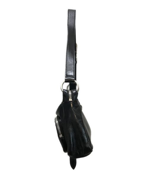 MARGE SHER WOOD（マージシャーウッド）MARGE SHER WOOD (マージシャーウッド) OUTPOCKET HOBO MINI BAG ブラックの古着・服飾アイテム