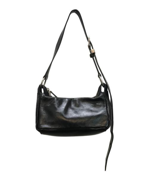 MARGE SHER WOOD（マージシャーウッド）MARGE SHER WOOD (マージシャーウッド) OUTPOCKET HOBO MINI BAG ブラックの古着・服飾アイテム