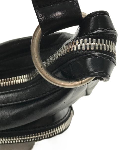 MARGE SHER WOOD（マージシャーウッド）MARGE SHER WOOD (マージシャーウッド) OUTPOCKET HOBO MINI BAG ブラックの古着・服飾アイテム