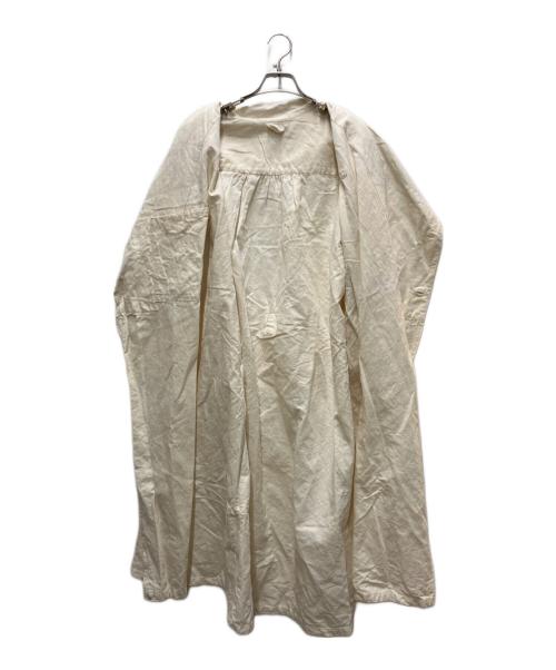 French Army（フランス軍）French Army (フランス軍) ホスピタルダブルブレストリネンコート ベージュ サイズ:不明の古着・服飾アイテム