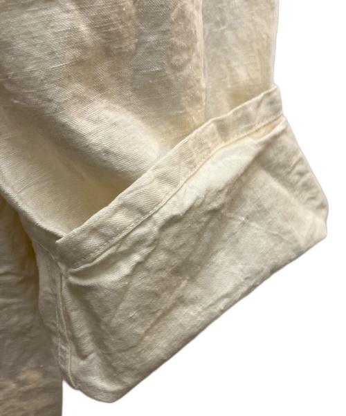 French Army（フランス軍）French Army (フランス軍) ホスピタルダブルブレストリネンコート ベージュ サイズ:不明の古着・服飾アイテム