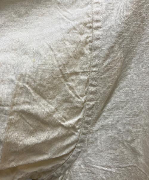 French Army（フランス軍）French Army (フランス軍) ホスピタルダブルブレストリネンコート ベージュ サイズ:不明の古着・服飾アイテム