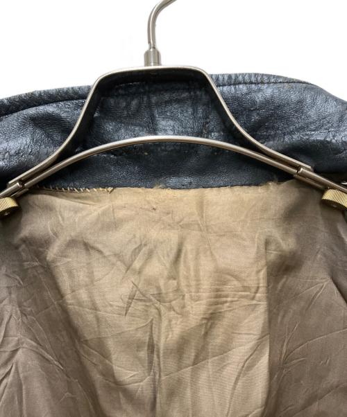 French Army（フランス軍）French Army (フランス軍) パイロットレザージャケット ブラック サイズ:不明の古着・服飾アイテム