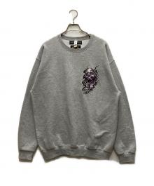WACKO MARIA×56 TATOO STUDIO（ワコマリア）の古着「コラボスカルスウェット」｜グレー