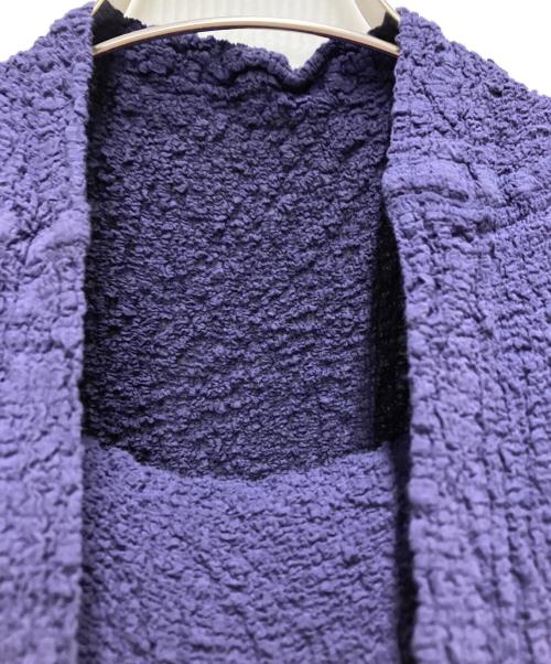 me ISSEY MIYAKE（ミーイッセイ ミヤケ）me ISSEY MIYAKE (ミーイッセイ ミヤケ) シフォンノースリーブフリルワンピース ネイビー サイズ:不明の古着・服飾アイテム