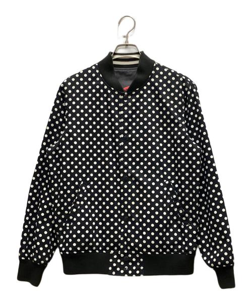 SUPREME（シュプリーム）Supreme (シュプリーム) COMME des GARCONS SHIRT (コムデギャルソンシャツ) Reversible Varsity Baseball Jacket ブラック サイズ:Sの古着・服飾アイテム