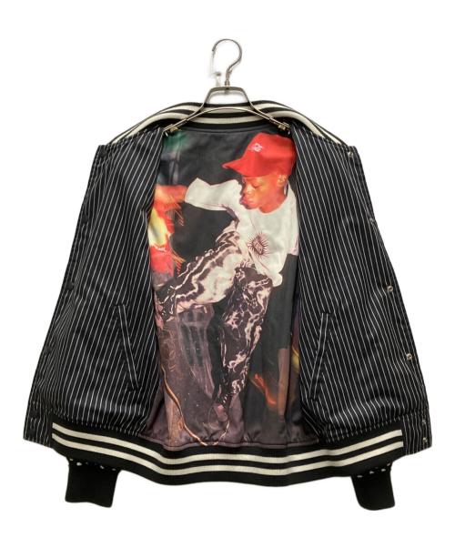 SUPREME（シュプリーム）Supreme (シュプリーム) COMME des GARCONS SHIRT (コムデギャルソンシャツ) Reversible Varsity Baseball Jacket ブラック サイズ:Sの古着・服飾アイテム