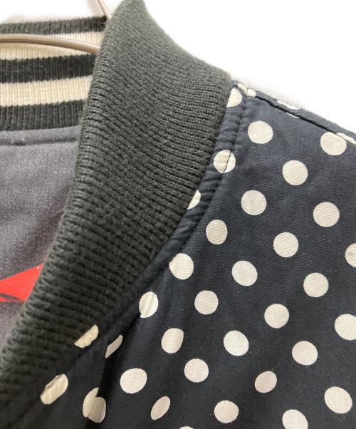 SUPREME（シュプリーム）Supreme (シュプリーム) COMME des GARCONS SHIRT (コムデギャルソンシャツ) Reversible Varsity Baseball Jacket ブラック サイズ:Sの古着・服飾アイテム
