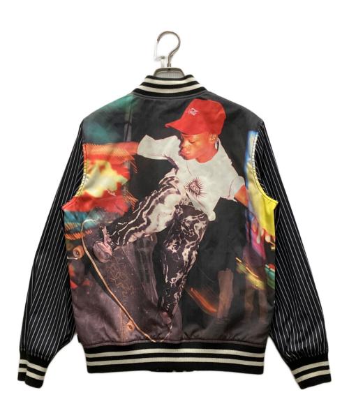 SUPREME（シュプリーム）Supreme (シュプリーム) COMME des GARCONS SHIRT (コムデギャルソンシャツ) Reversible Varsity Baseball Jacket ブラック サイズ:Sの古着・服飾アイテム