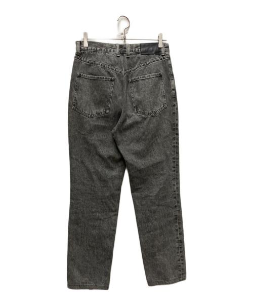JOHN LAWRENCE SULLIVAN（ジョン ローレンス サリバン）JOHN LAWRENCE SULLIVAN (ジョン ローレンス サリバン) WASHED DENIM ZIPPED PANTS グレー サイズ:48の古着・服飾アイテム