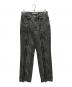 JOHN LAWRENCE SULLIVAN（ジョン ローレンス サリバン）の古着「WASHED DENIM ZIPPED PANTS」｜グレー