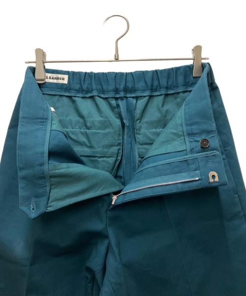 JIL SANDER（ジルサンダー）JIL SANDER (ジルサンダー) コットンテーパードパンツ グリーン サイズ:44の古着・服飾アイテム
