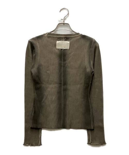 Matin Kim（マーティン キム）Matin Kim (マーティン・キム) VINTAGE DYING HOOK CARDIGAN グレー サイズ:FREEの古着・服飾アイテム