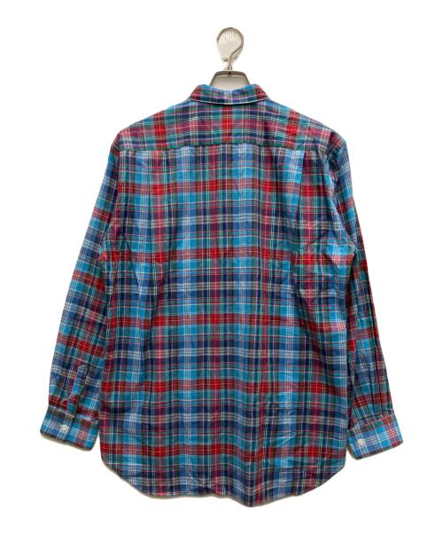 COMME des GARCONS SHIRT（コムデギャルソンシャツ）COMME des GARCONS SHIRT (コムデギャルソンシャツ) マドラスチェックシャツ ブルー サイズ:Lの古着・服飾アイテム