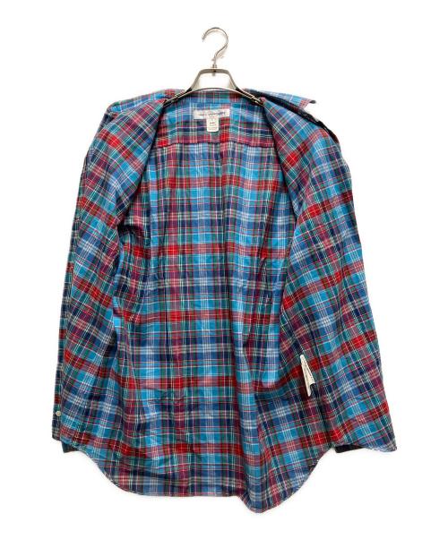COMME des GARCONS SHIRT（コムデギャルソンシャツ）COMME des GARCONS SHIRT (コムデギャルソンシャツ) マドラスチェックシャツ ブルー サイズ:Lの古着・服飾アイテム