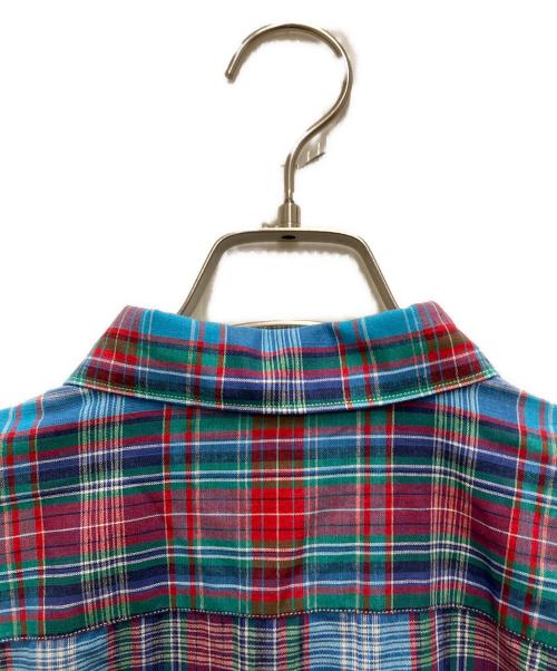 COMME des GARCONS SHIRT（コムデギャルソンシャツ）COMME des GARCONS SHIRT (コムデギャルソンシャツ) マドラスチェックシャツ ブルー サイズ:Lの古着・服飾アイテム