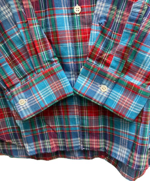 COMME des GARCONS SHIRT（コムデギャルソンシャツ）COMME des GARCONS SHIRT (コムデギャルソンシャツ) マドラスチェックシャツ ブルー サイズ:Lの古着・服飾アイテム