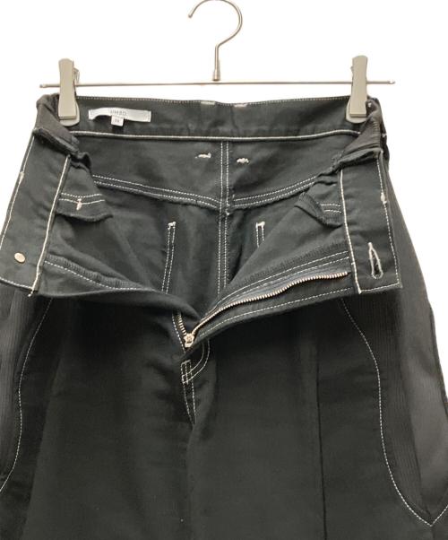UN3D.（アンスリード）UN3D. (アンスリード) 26SS WAVE LINE SIDE RIB DENIM PANTS ブラック サイズ:38の古着・服飾アイテム