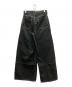 UN3D. (アンスリード) 26SS WAVE LINE SIDE RIB DENIM PANTS ブラック サイズ:38：9000円