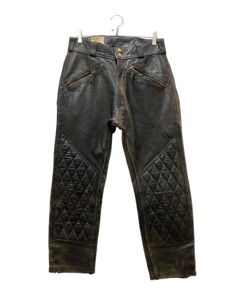 Langlitz Leathers（ラングリッツレザー）Langlitz Leathers (ラングリッツレザー) padded competition breeches コンペティションブリーチズレザーパンツ ブラック サイズ:W82の古着・服飾アイテム