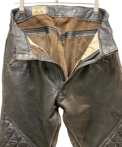 Langlitz Leathers（ラングリッツレザー）Langlitz Leathers (ラングリッツレザー) padded competition breeches コンペティションブリーチズレザーパンツ ブラック サイズ:W82の古着・服飾アイテム