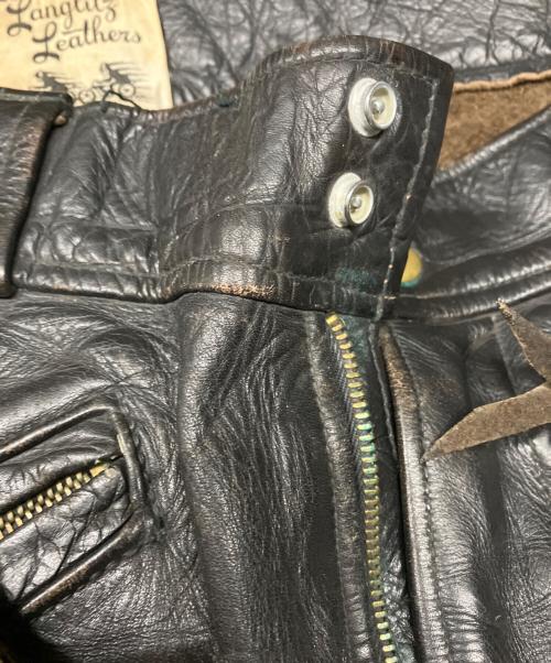 Langlitz Leathers（ラングリッツレザー）Langlitz Leathers (ラングリッツレザー) padded competition breeches コンペティションブリーチズレザーパンツ ブラック サイズ:W82の古着・服飾アイテム