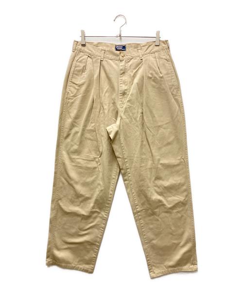 POLO RALPH LAUREN（ポロ・ラルフローレン）POLO RALPH LAUREN (ポロ・ラルフローレン) 2タックポロチノパンツ ベージュ サイズ:W35の古着・服飾アイテム