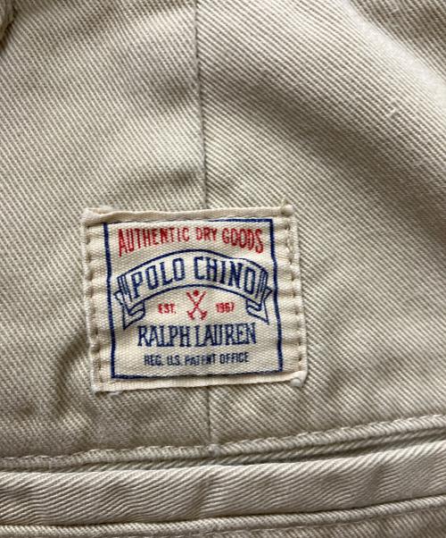 POLO RALPH LAUREN（ポロ・ラルフローレン）POLO RALPH LAUREN (ポロ・ラルフローレン) 2タックポロチノパンツ ベージュ サイズ:W35の古着・服飾アイテム