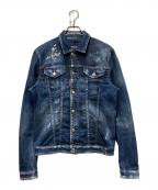 DSQUARED2ディースクエアード）の古着「18AW paint denim jacket」｜インディゴ