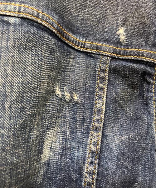 DSQUARED2（ディースクエアード）DSQUARED2 (ディースクエアード) 18AW paint denim jacket インディゴ サイズ:48の古着・服飾アイテム