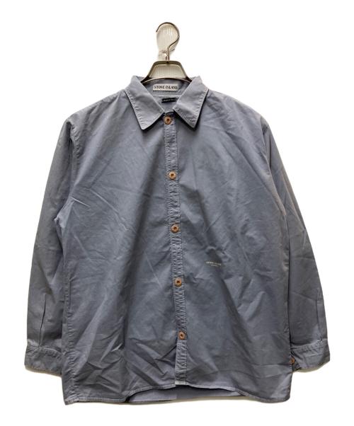 STONE ISLAND（ストーンアイランド）STONE ISLAND (ストーンアイランド) 90`Sコットンワークシャツ ブルー サイズ:Sの古着・服飾アイテム