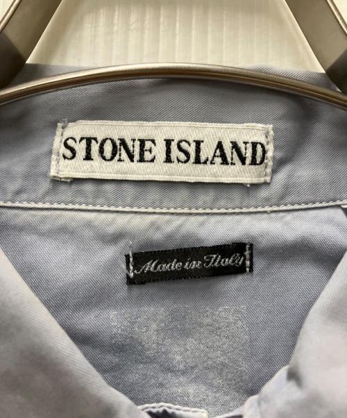 STONE ISLAND（ストーンアイランド）STONE ISLAND (ストーンアイランド) 90`Sコットンワークシャツ ブルー サイズ:Sの古着・服飾アイテム