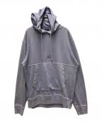 C.P COMPANYシーピーカンパニー）の古着「ロゴ入りフーディー」｜パープル