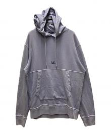C.P COMPANY（シーピーカンパニー）の古着「ロゴ入りフーディー」｜パープル