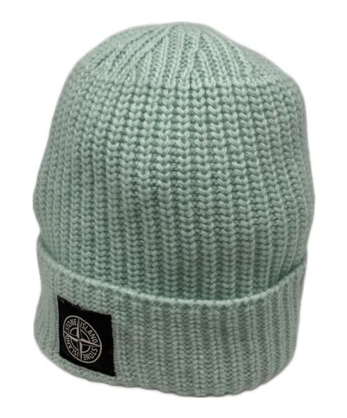 STONE ISLAND（ストーンアイランド）STONE ISLAND (ストーンアイランド) ニット帽 グリーンの古着・服飾アイテム