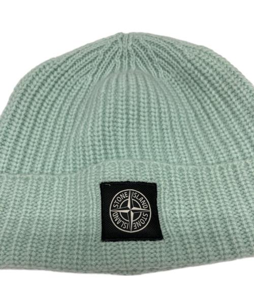 STONE ISLAND（ストーンアイランド）STONE ISLAND (ストーンアイランド) ニット帽 グリーンの古着・服飾アイテム