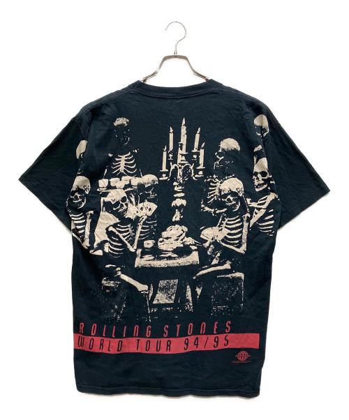 THE ROLLING STONES（ザ ローリングストーンズ）THE ROLLING STONES (ザ ローリングストーンズ) 90`Sバンド TEE ブラック サイズ:XLの古着・服飾アイテム