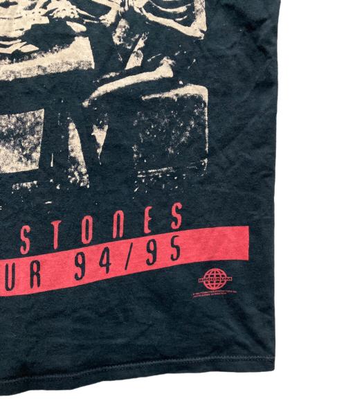 THE ROLLING STONES（ザ ローリングストーンズ）THE ROLLING STONES (ザ ローリングストーンズ) 90`Sバンド TEE ブラック サイズ:XLの古着・服飾アイテム