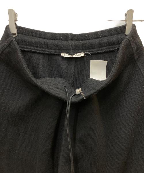 OUR LEGACY（アワーレガシー）OUR LEGACY (アワーレガシー) REDUCED TROUSER ニットパンツ ブラック サイズ:48の古着・服飾アイテム
