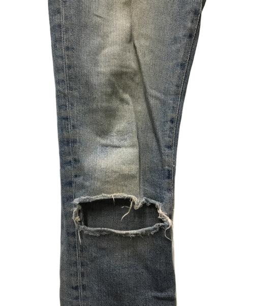 Saint Laurent Paris（サンローランパリ）Saint Laurent Paris (サンローランパリ) ダメージデニムパンツ インディゴ サイズ:27の古着・服飾アイテム