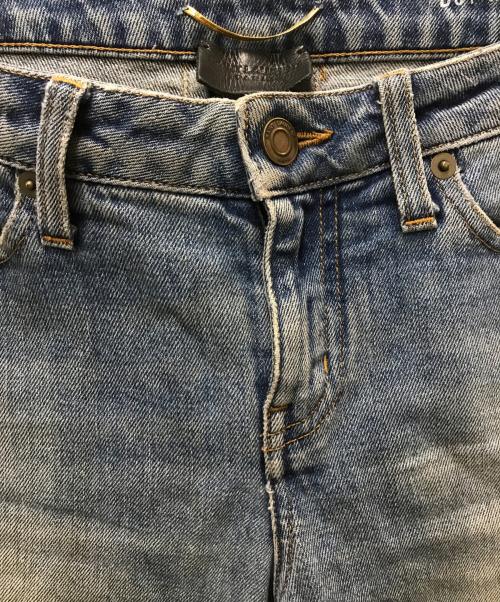 Saint Laurent Paris（サンローランパリ）Saint Laurent Paris (サンローランパリ) ダメージデニムパンツ インディゴ サイズ:27の古着・服飾アイテム