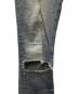 中古・古着 Saint Laurent Paris (サンローランパリ) ダメージデニムパンツ インディゴ サイズ:27：30000円