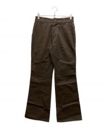 Dickies×AFB（ディッキーズ×エーエフビー）の古着「STUDS FLARE WORK PANTS」｜ブラウン