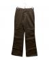 Dickies（ディッキーズ）の古着「STUDS FLARE WORK PANTS」｜ブラウン