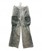 BLRビーエルアール）の古着「Double Pockets Hand Washing Flare Pants」｜グレー