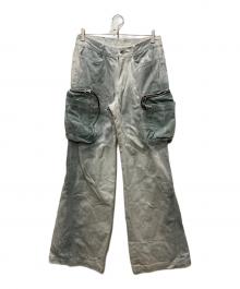 BLR（ビーエルアール）の古着「Double Pockets Hand Washing Flare Pants」｜グレー