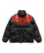 SUPREMEシュプリーム）の古着「22AW Glitter Yoke Down Puffer Jacket」｜ブラック×レッド