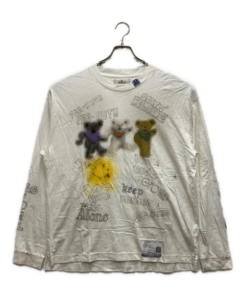 Maison MIHARA YASUHIRO（メゾン ミハラ ヤスヒロ）Maison MIHARA YASUHIRO (メゾン ミハラ ヤスヒロ) DISTRESSED L/S TEE ベージュ サイズ:46の古着・服飾アイテム