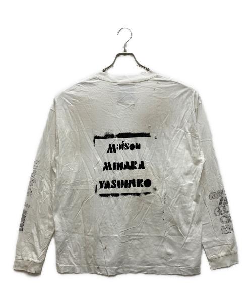 Maison MIHARA YASUHIRO（メゾン ミハラ ヤスヒロ）Maison MIHARA YASUHIRO (メゾン ミハラ ヤスヒロ) DISTRESSED L/S TEE ベージュ サイズ:46の古着・服飾アイテム