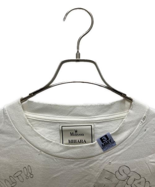 Maison MIHARA YASUHIRO（メゾン ミハラ ヤスヒロ）Maison MIHARA YASUHIRO (メゾン ミハラ ヤスヒロ) DISTRESSED L/S TEE ベージュ サイズ:46の古着・服飾アイテム